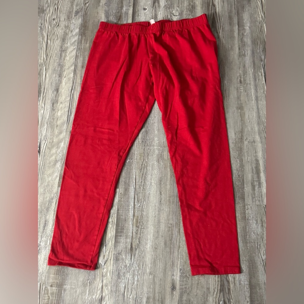 Xhilaration Red Leggings EUC